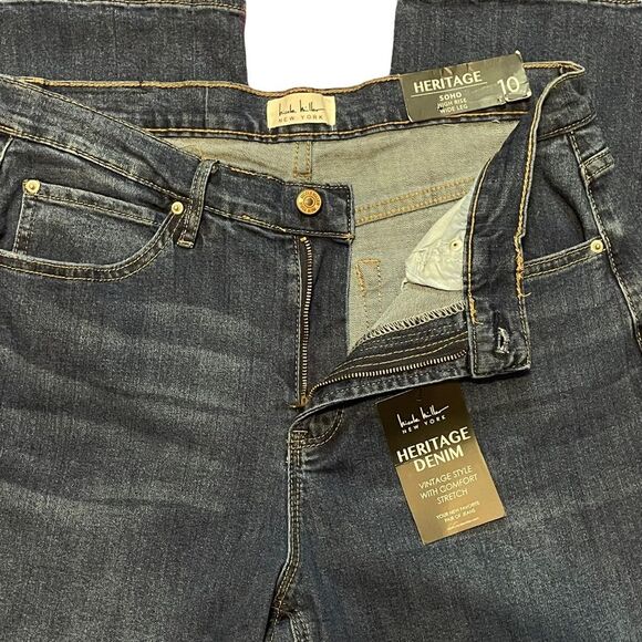 Nicole Miller New York Heritage Soho High Rise Wide Leg Jeans, size 10 - Picture 4 of 11